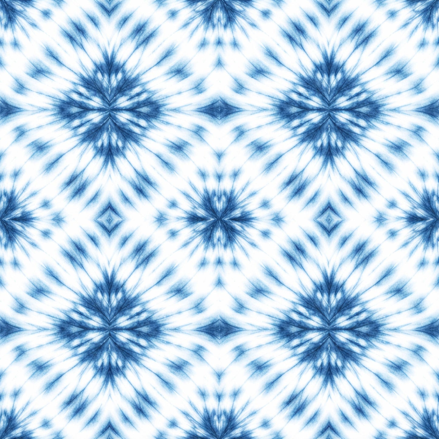 Indigo Shibori Tie Dye Pattern 1 Quilting Cotton Fabric