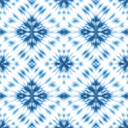 Indigo Shibori Tie Dye Pattern 1 Quilting Cotton Fabric