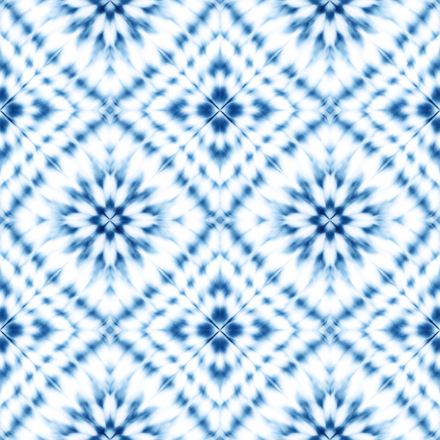 Indigo Shibori Tie Dye Pattern 2 Quilting Cotton Fabric