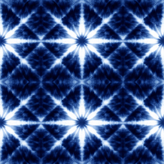 Indigo Shibori Tie Dye Pattern 20 Quilting Cotton Fabric
