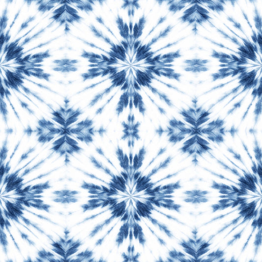 Indigo Shibori Tie Dye Pattern 23 Quilting Cotton Fabric