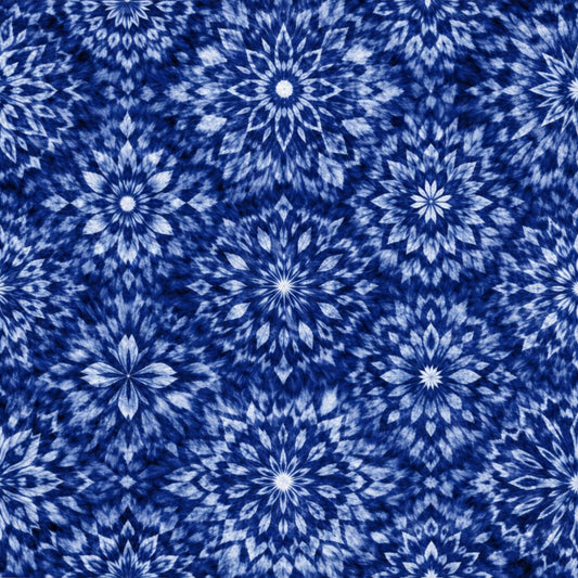 Indigo Shibori Tie Dye Pattern 28 Quilting Cotton Fabric