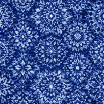 Indigo Shibori Tie Dye Pattern 28 Quilting Cotton Fabric