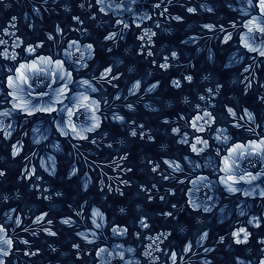 Indigo Shibori Tie Dye Pattern 29 Quilting Cotton Fabric