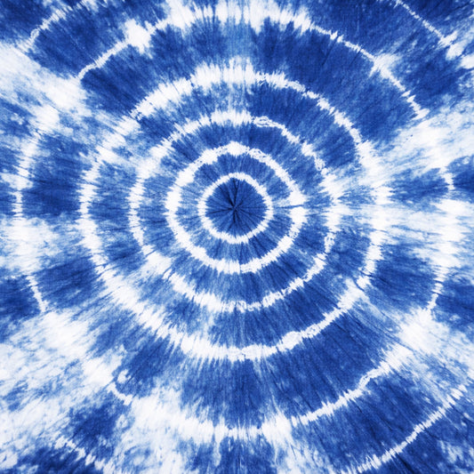 Indigo Shibori Tie Dye Pattern 30 Quilting Cotton Fabric