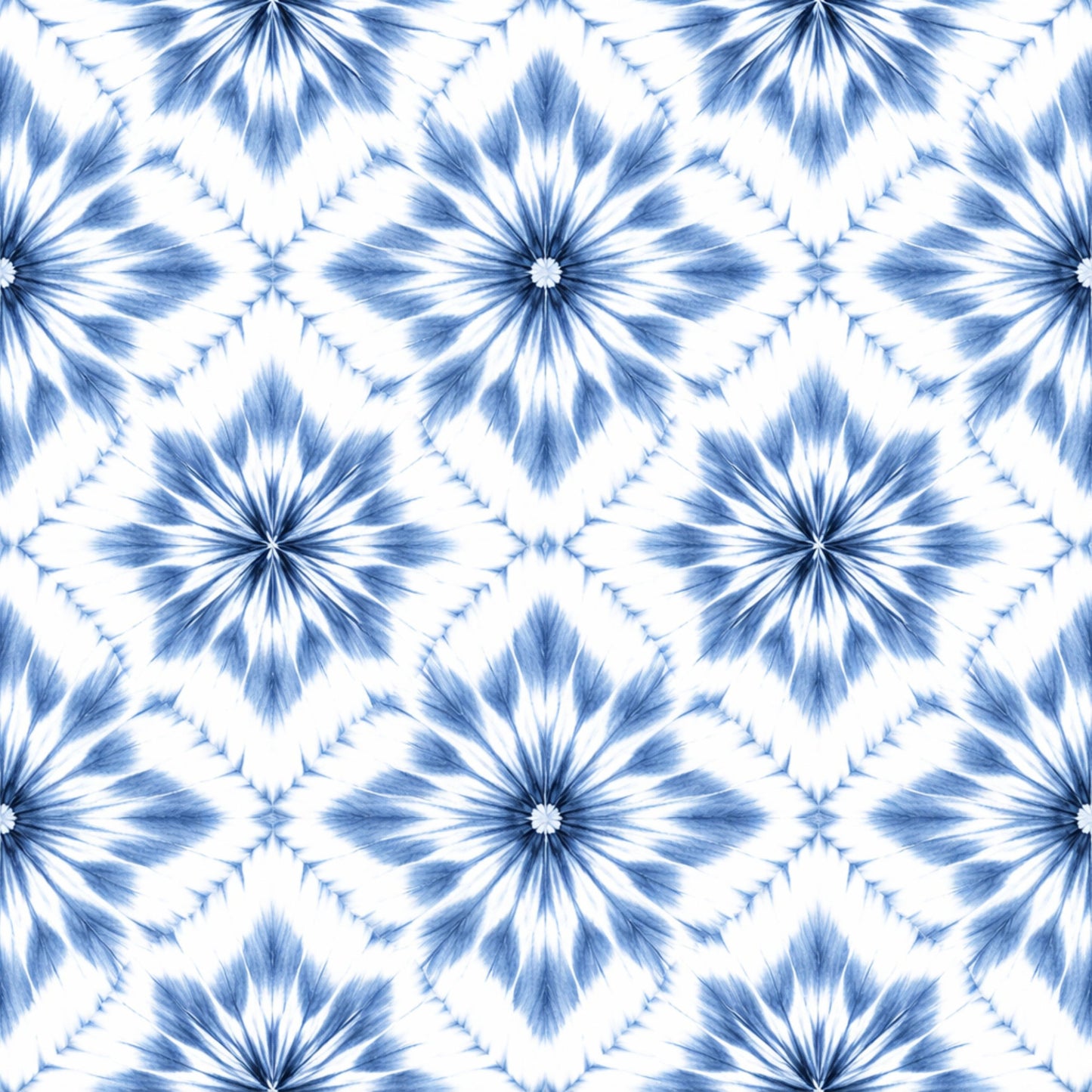 Indigo Shibori Tie Dye Pattern 4 Quilting Cotton Fabric