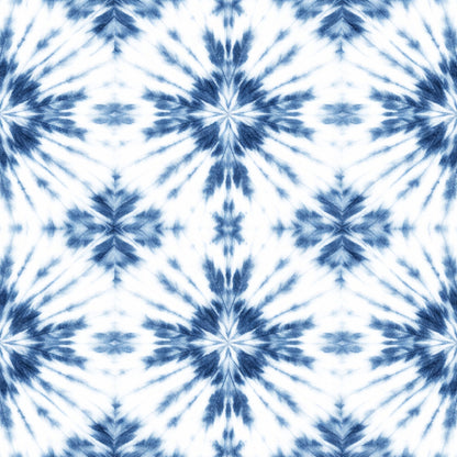 Indigo Shibori Tie Dye Pattern 5 Quilting Cotton Fabric