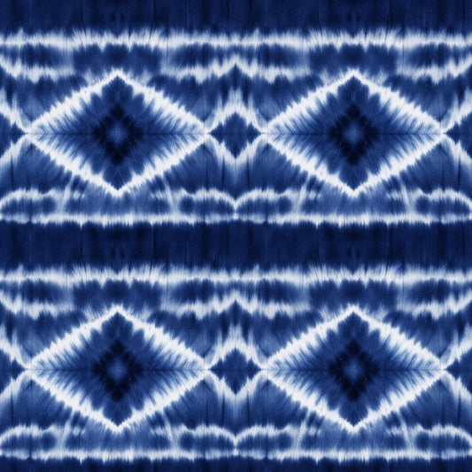 Indigo Shibori Tie Dye Pattern 7 Quilting Cotton Fabric