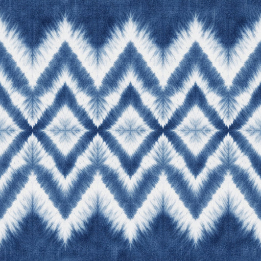 Indigo Shibori Tie Dye Pattern 8 Quilting Cotton Fabric