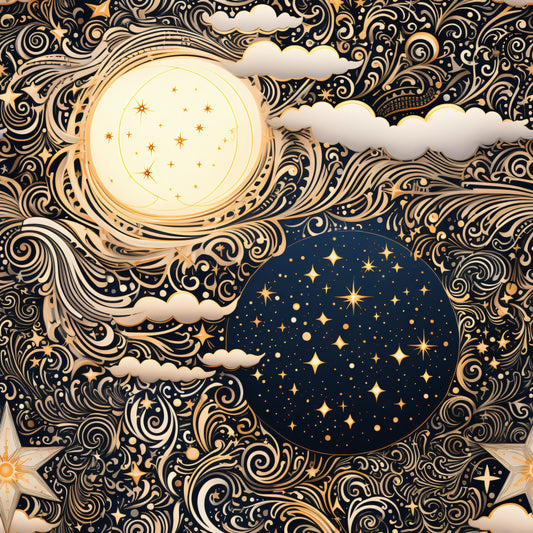 Infinite Galaxy Pattern 2 Quilting Cotton Fabric