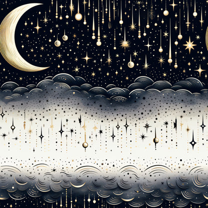 Infinite Galaxy Pattern 6 Quilting Cotton Fabric