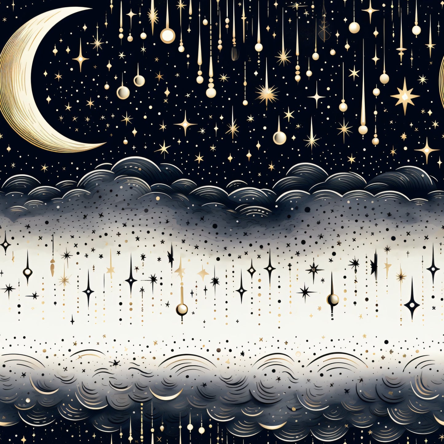 Infinite Galaxy Pattern 6 Quilting Cotton Fabric