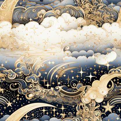 Infinite Galaxy Pattern 8 Quilting Cotton Fabric