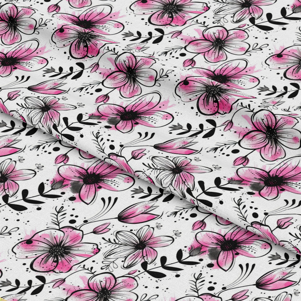 Inky Petals Pattern 11 Quilting Cotton Fabric