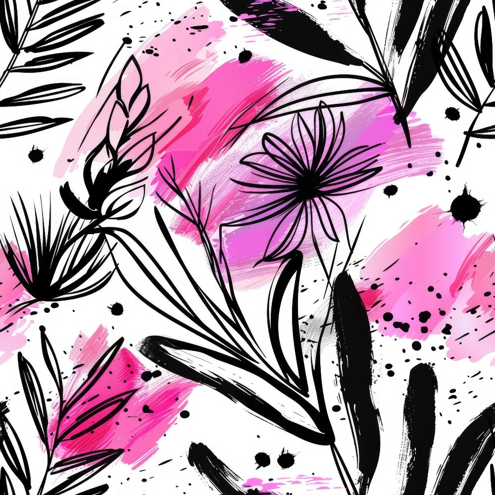 Inky Pattern Inky Petals Pattern 12 Quilting Cotton Fabric – FabricMegaStore.com