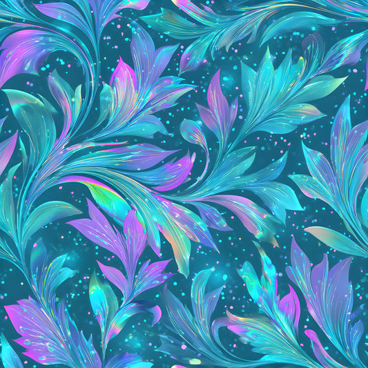 Iridescent Foil Pattern 11 Quilting Cotton Fabric