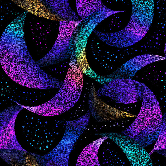 Iridescent Foil Pattern 12 Quilting Cotton Fabric