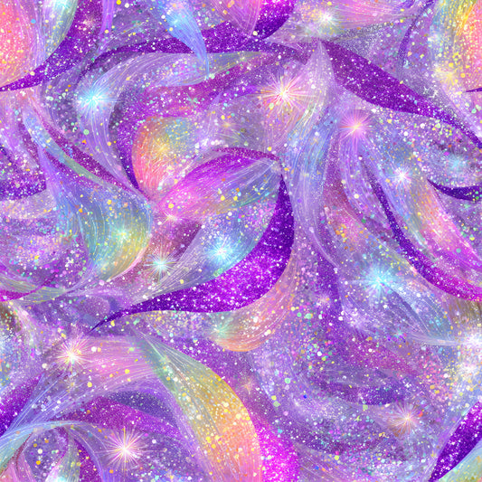 Iridescent Foil Pattern 18 Quilting Cotton Fabric