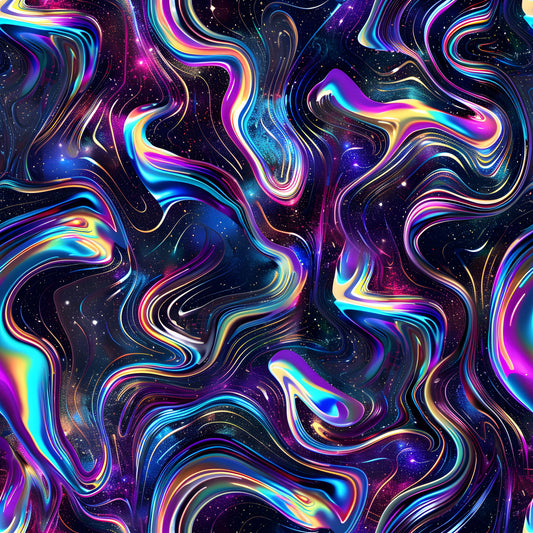 Iridescent Foil Pattern 4 Quilting Cotton Fabric