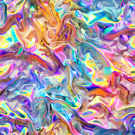 Iridescent Foil Pattern 5 Quilting Cotton Fabric