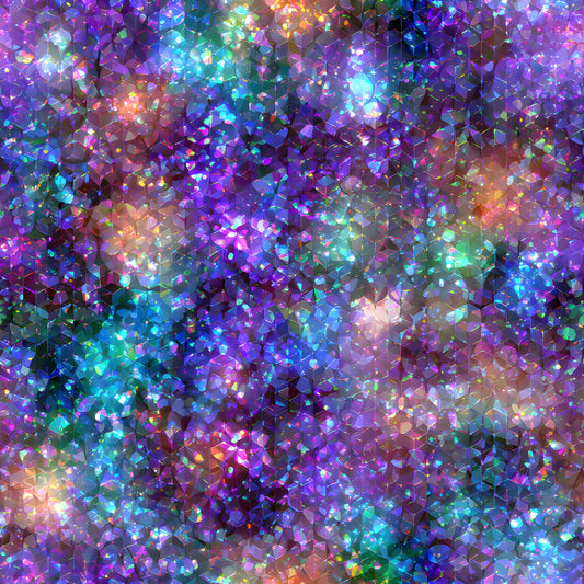 Iridescent Foil Pattern 8 Quilting Cotton Fabric