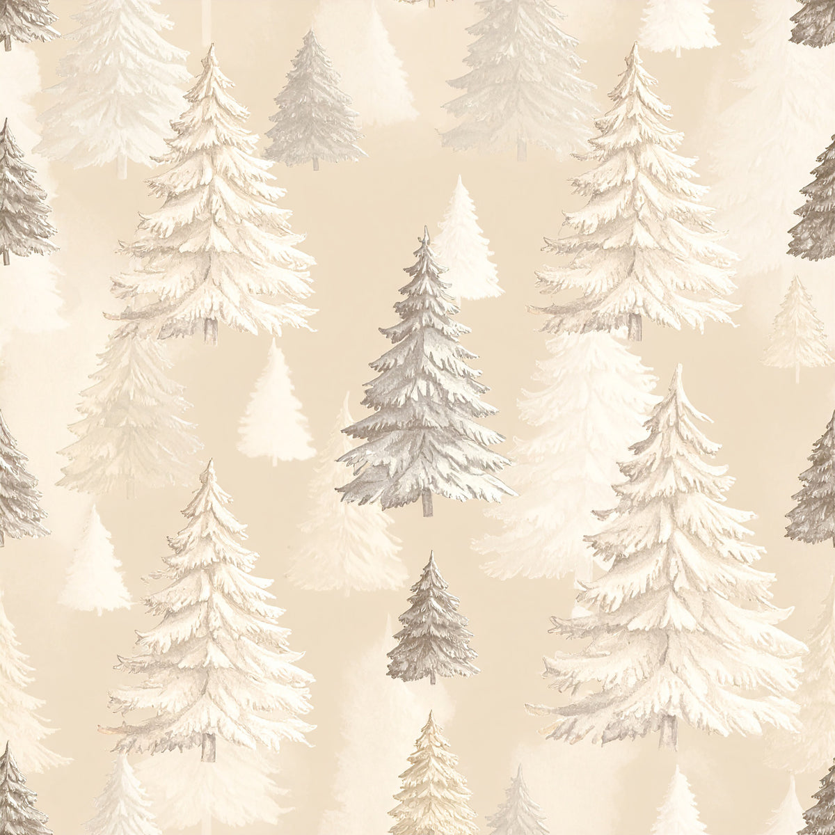 Ivory Winter Soft Heirloom Pattern 12 Quilting Cotton Fabric