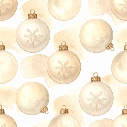 Ivory Winter Soft Heirloom Pattern 3 Quilting Cotton Fabric