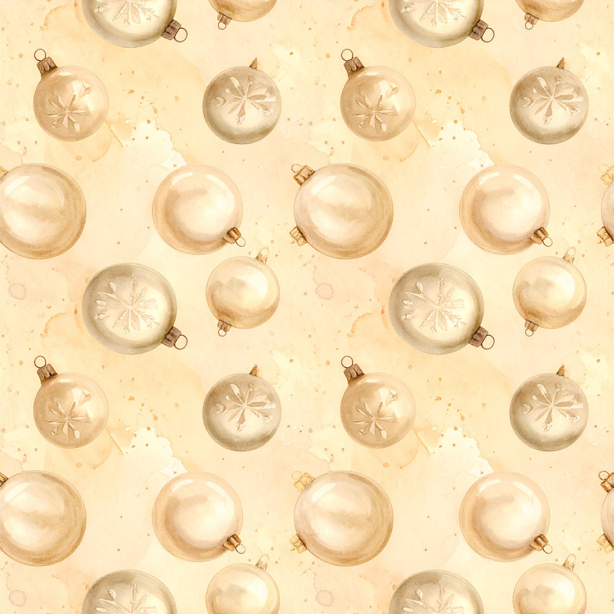 Ivory Winter Soft Heirloom Pattern 4 Quilting Cotton Fabric