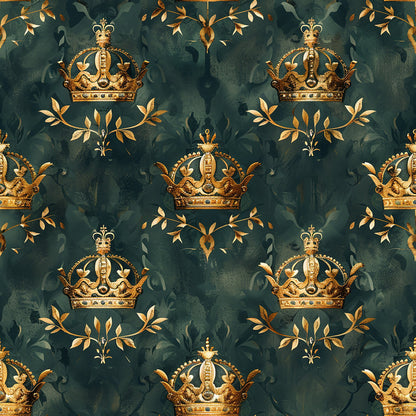 Jamesons Crowns Pattern 1 Quilting Cotton Fabric