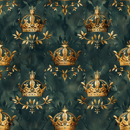 Jamesons Crowns Pattern 1 Quilting Cotton Fabric
