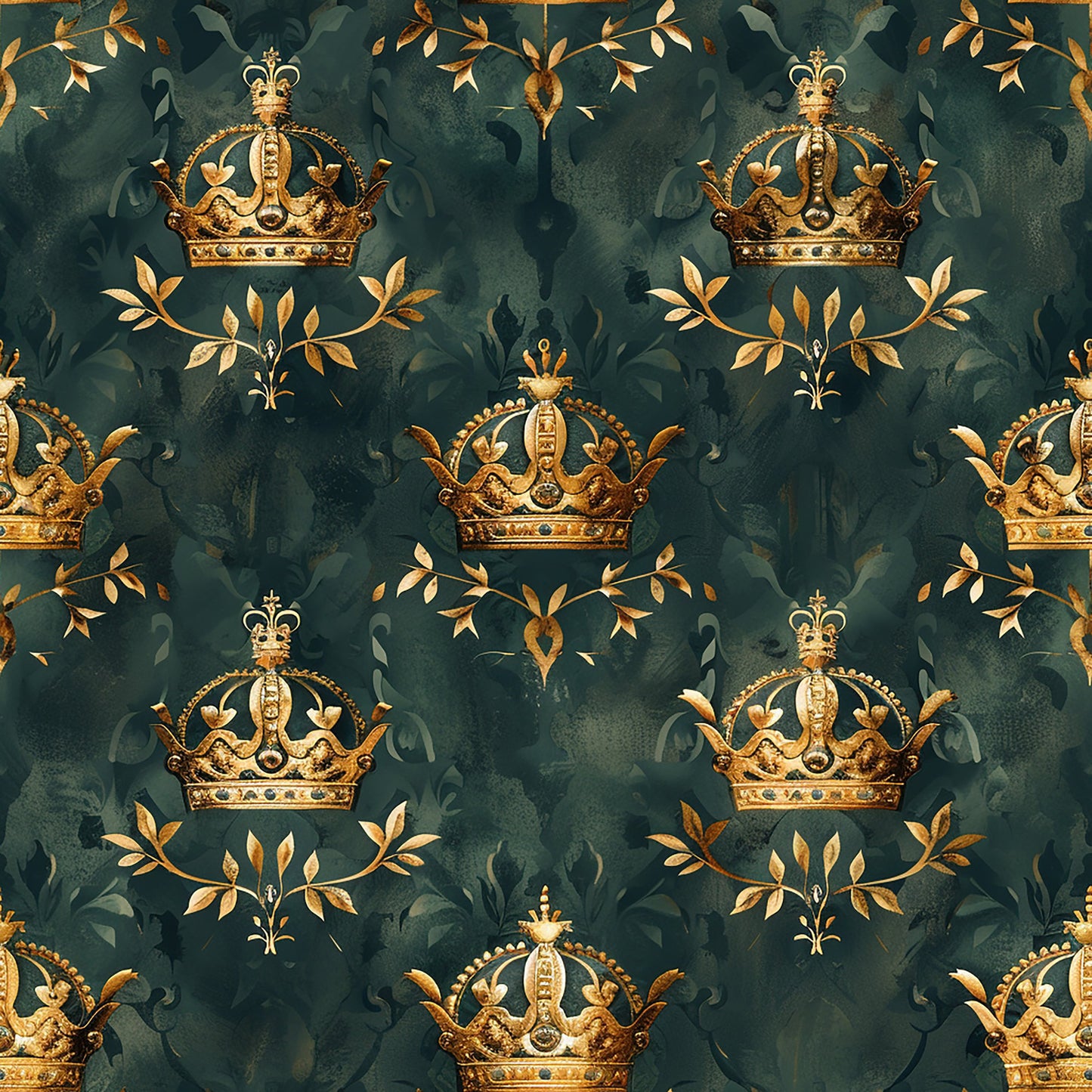 Jamesons Crowns Pattern 1 Quilting Cotton Fabric