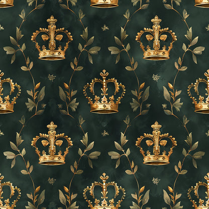 Jamesons Crowns Pattern 3 Quilting Cotton Fabric