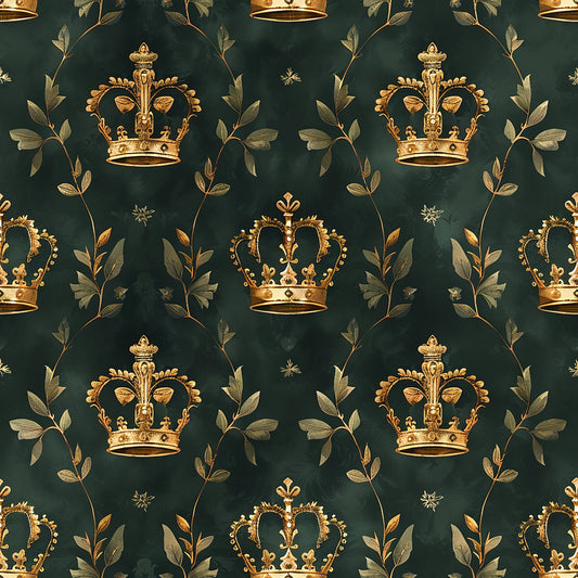 Jamesons Crowns Pattern 3 Quilting Cotton Fabric