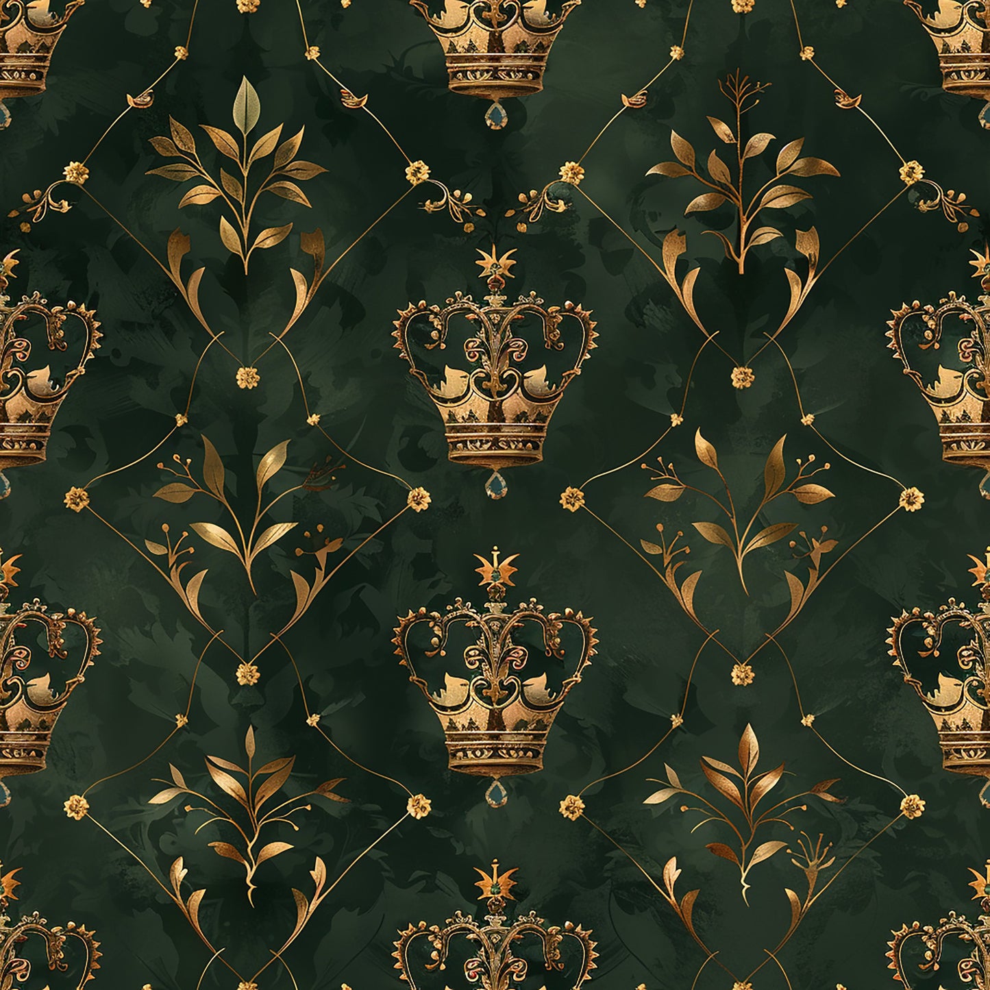 Jamesons Crowns Pattern 4 Quilting Cotton Fabric
