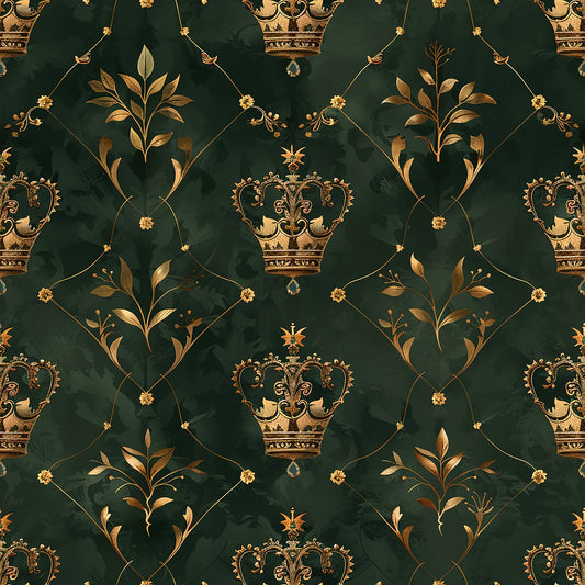 Jamesons Crowns Pattern 4 Quilting Cotton Fabric