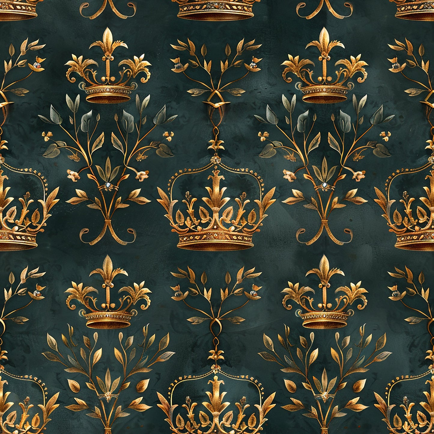 Jamesons Crowns Pattern 8 Quilting Cotton Fabric