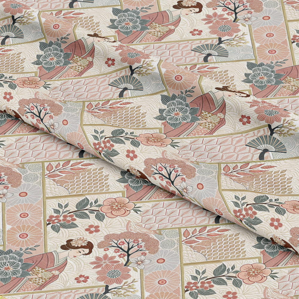 Japanese Kimono Pattern 5 Quilting Cotton Fabric