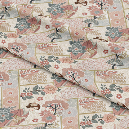 Japanese Kimono Pattern 5 Quilting Cotton Fabric