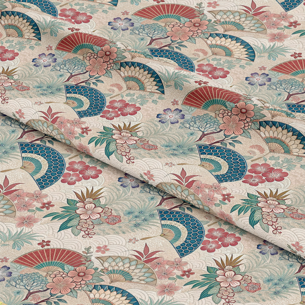 Japanese Kimono Pattern 7 Quilting Cotton Fabric