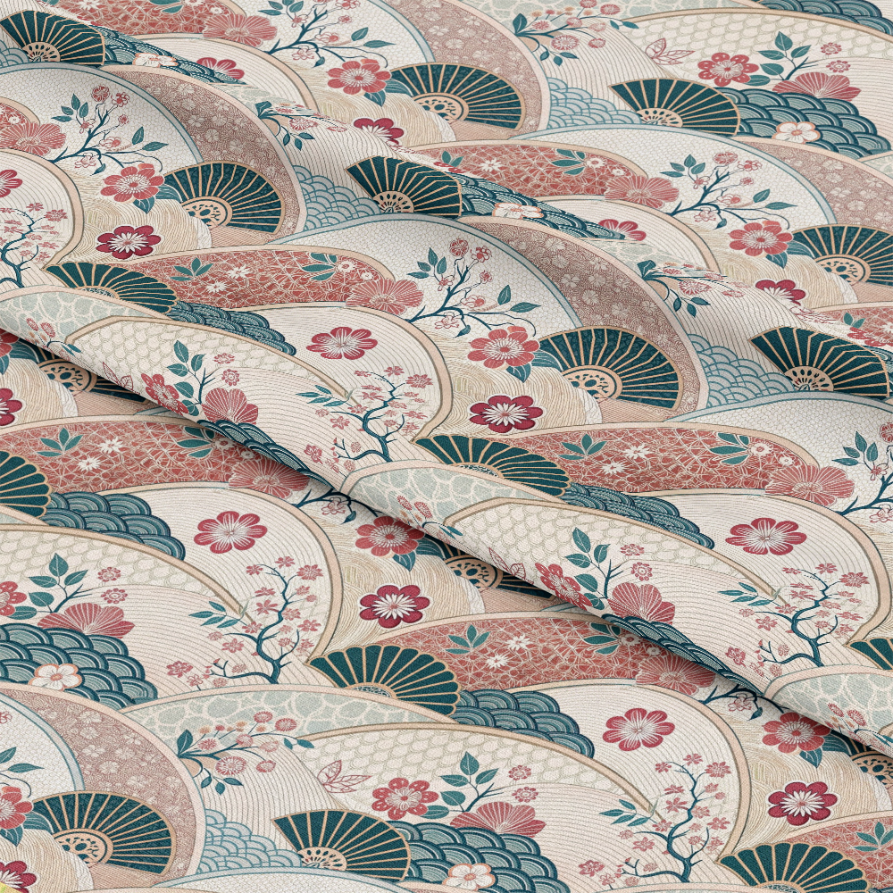 Japanese Kimono Pattern 9 Quilting Cotton Fabric