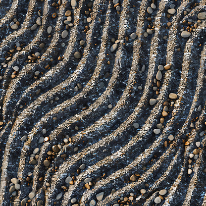 Japanese Zen Garden Pattern 6 Quilting Cotton Fabric