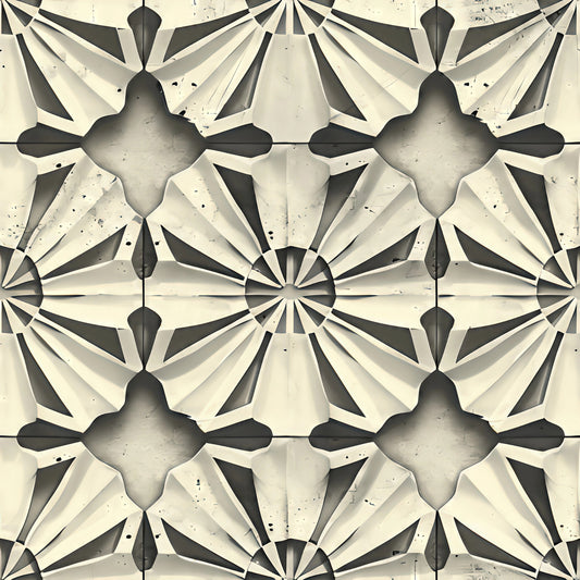 Japanese Zen Garden Pattern 7 Quilting Cotton Fabric