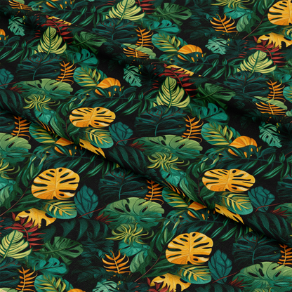 Jungle Leaves Pattern 3 Quilting Cotton Fabric