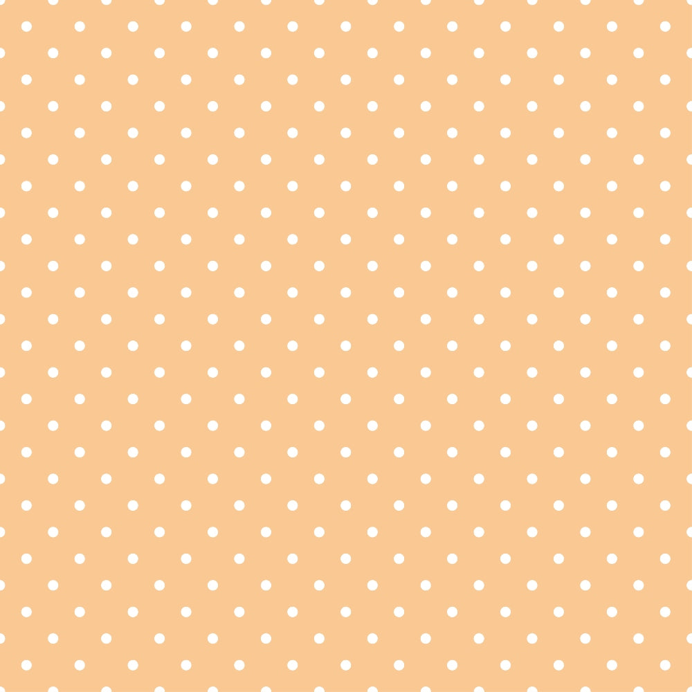 Beige background with evenly spaced small white polka dots.