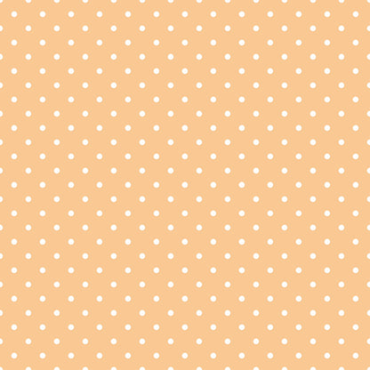 Beige background with evenly spaced small white polka dots.