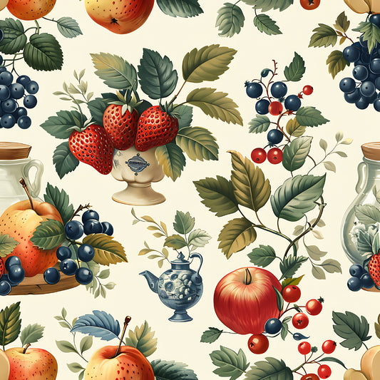 Kitchen Cottagecore Pattern 6 Quilting Cotton Fabric