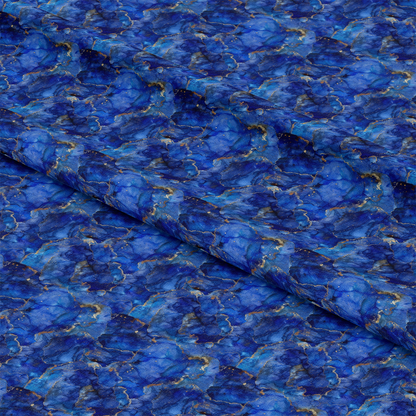 Lapis Lazuli Gemstones Pattern 7 Quilting Cotton Fabric