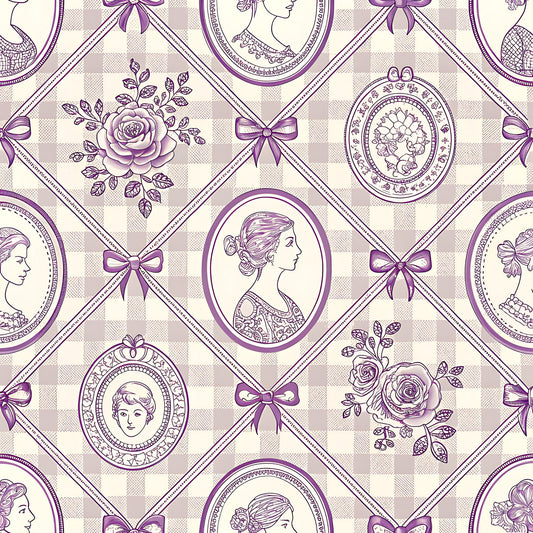Lavender Cottage Floral Pattern 15 Quilting Cotton Fabric