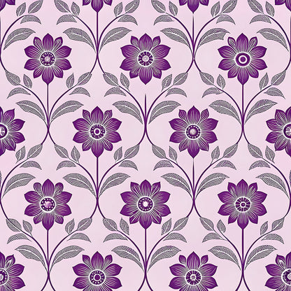 Lavender Cottage Floral Pattern 22 Quilting Cotton Fabric