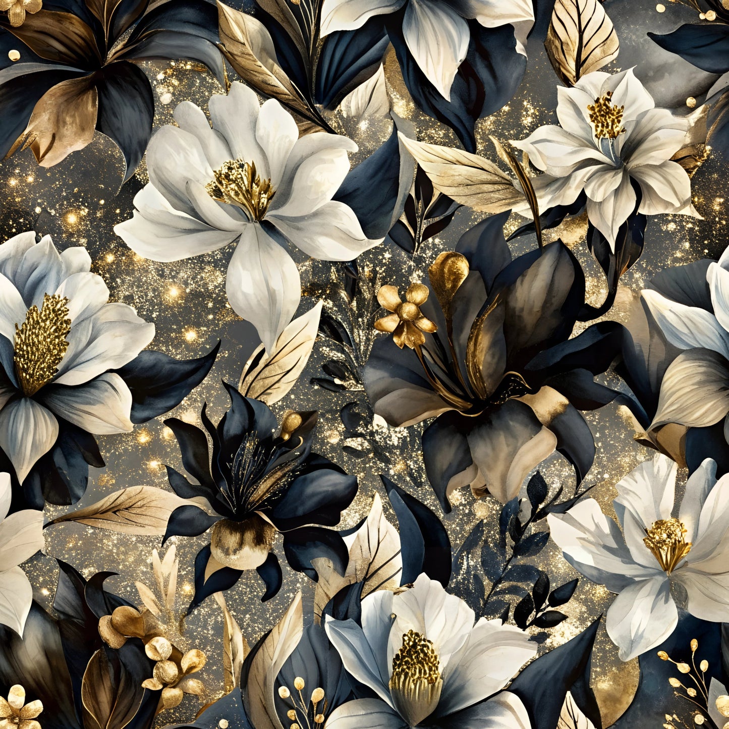Lavish Chic Florals Pattern 1 Quilting Cotton Fabric